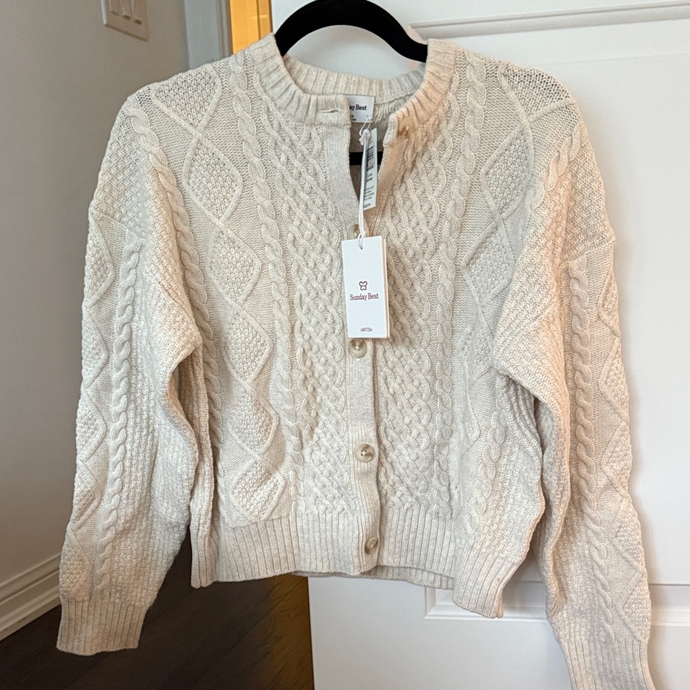 Sunday Best Cable Cardigan - Picture 1 of 2